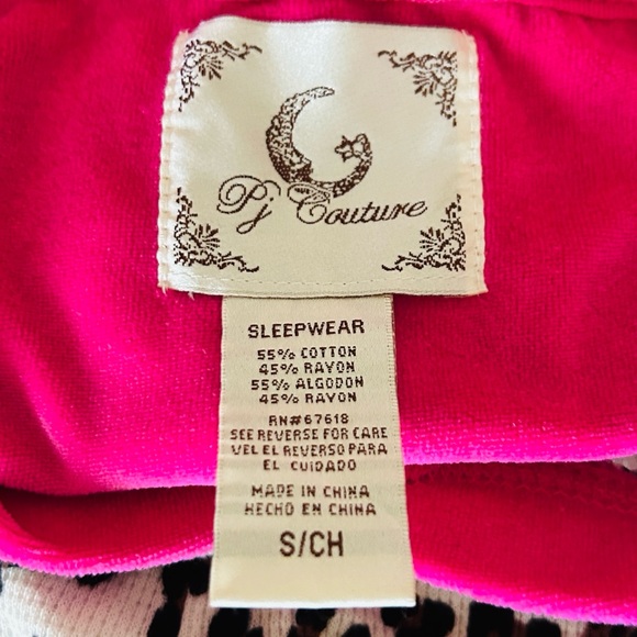 👑 PJ Couture Cheetah Print Thermal Velour Trim Set - Picture 9 of 10